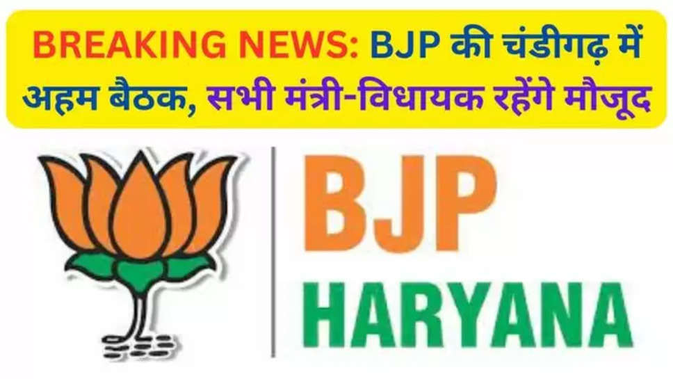 chandigarh , chandigarh breaking News , चंडीगढ़ , chandigarh news , हिंदी न्यूज़ , haryana breaking news , haryana , haryana News , haryana news today , लोक सभा चुनाव 2024 , lok sabha elections 2024 , bjp , भाजपा , BJP Meeting today , bjp meeting in chandigarh , bjp meeting in chandigarh today , today News in hindi , हरियाणा की ताज़ा खबर , breaking news , 