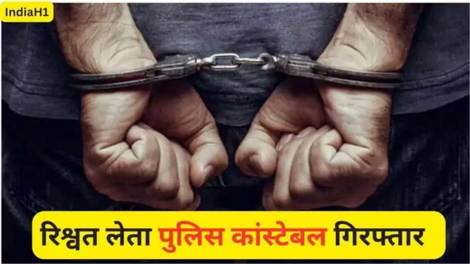 haryana , haryana News , gurugram , constable arrested , bribe , hansi News , police , haryana Police , police constable vikas , हिंदी न्यूज़ , 