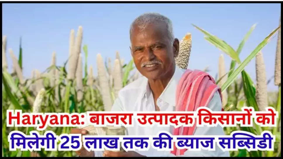 haryana breaking news ,agriculture news ,haryana kheti badi ,haryana news, haryana farmers, farmers of haryana, haryana latest news, haryana government, interest subsidy scheme,हरियाणा ,हरियाणा समाचार, haryana chief minister ,nayab singh saini ,cm saini news ,ब्याज अनुदान योजना, बाजरा, बाजरा उत्पादक ,millets crops ,interest subsidy scheme for millet producing farmers ,subsidy scheme ,millet producing farmers ,schemes for millets ,govt schemes on millets ,scheme for millet farming ,हिंदी न्यूज़,