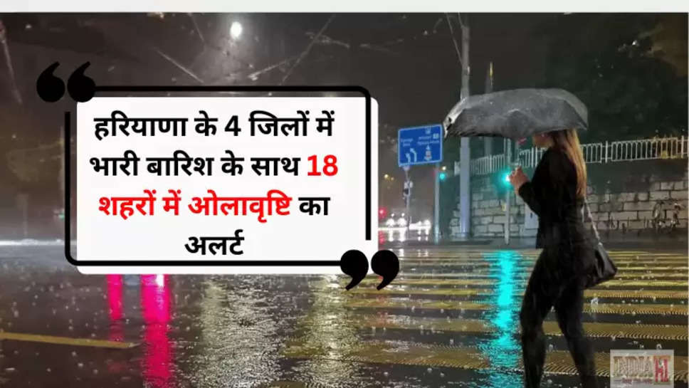 haryana rain alert