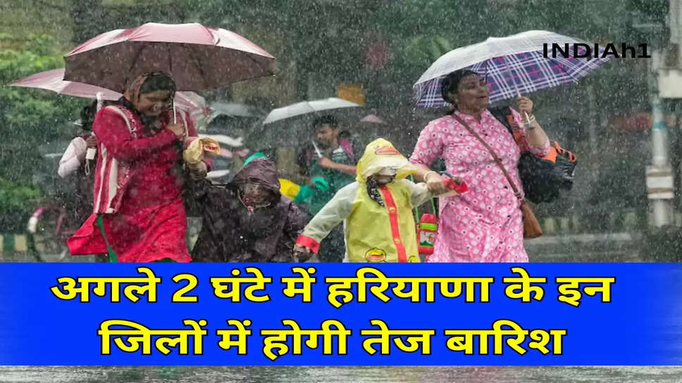 अगले 2 घंटे में हरियाणा के इन जिलों में होगी तेज बारिश