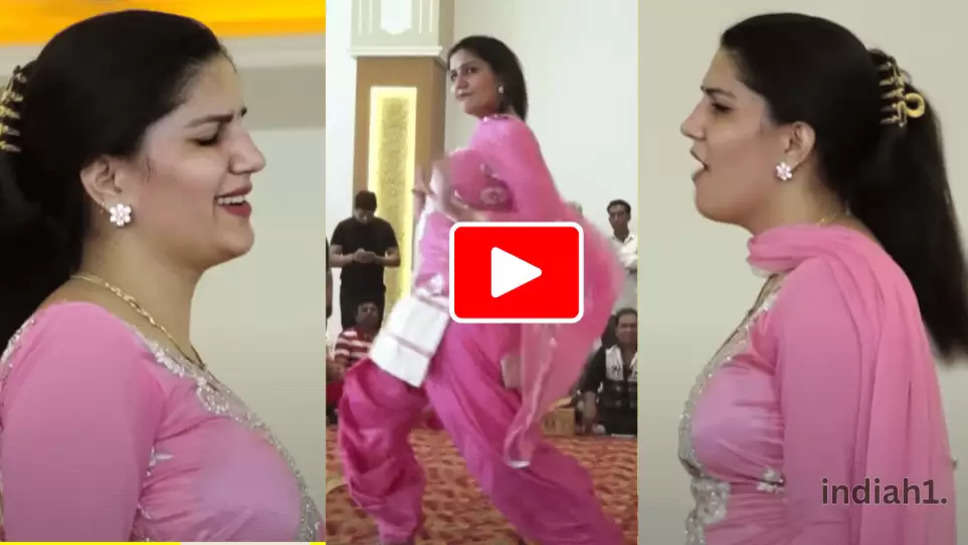 Sapna Chaudhary showed powerful moves on the Haryanvi song