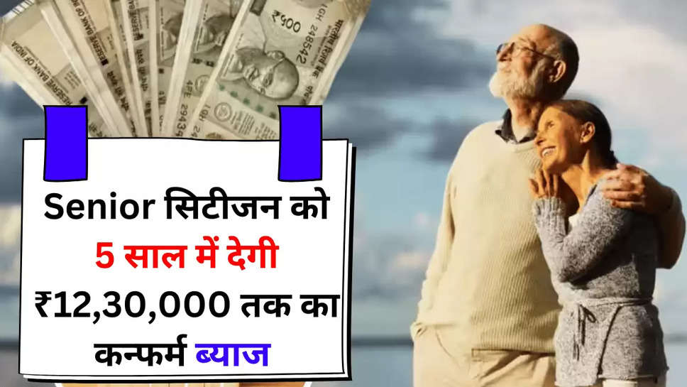 Senior सिटीजन को 5 साल में देगी ₹12,30,000 तक का कन्फर्म ब्याज 